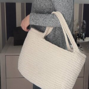 Torebka Shopperka Handmade – Ecru