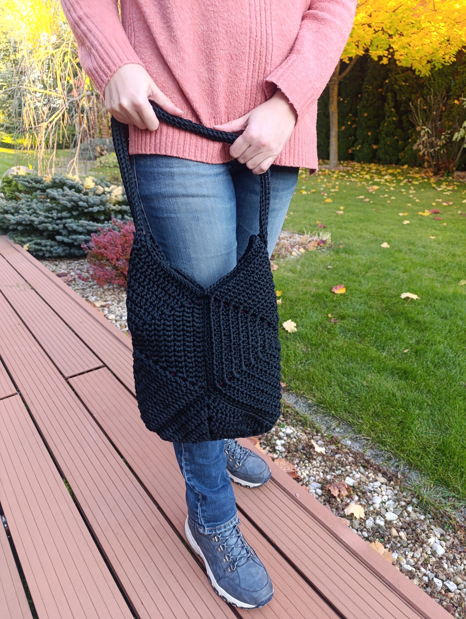 Torba shopperka Handmade - Hexagon - obrazek 4