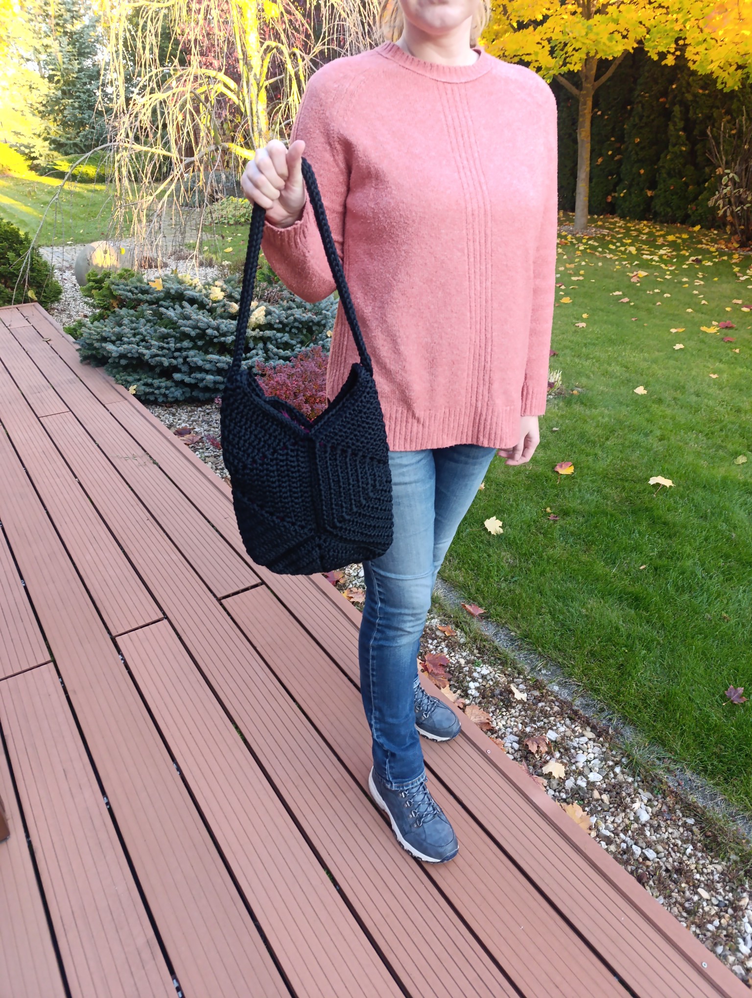 Torba shopperka Handmade - Hexagon - obrazek 3