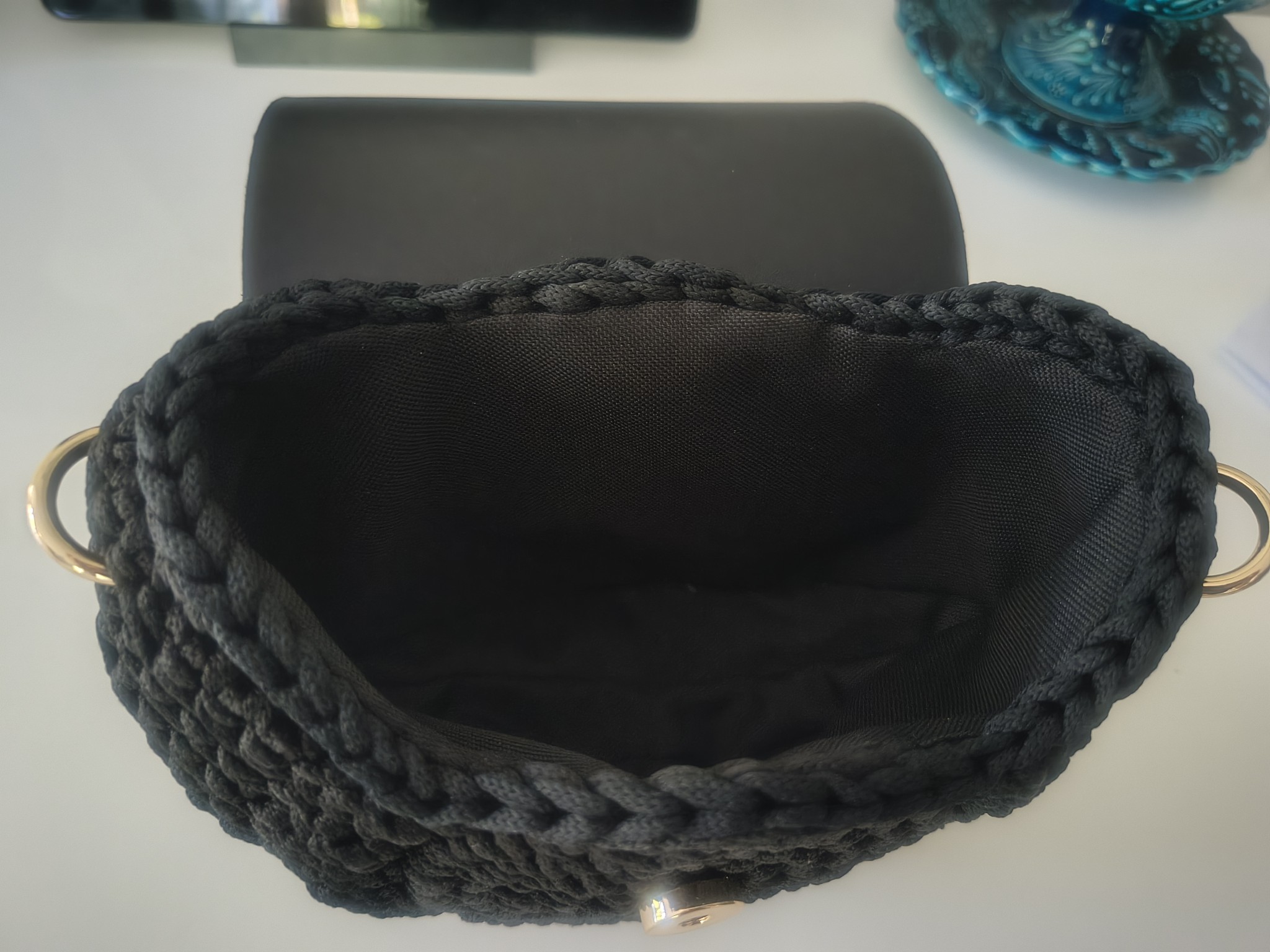 Torebka Handmade - Oreo Black Elegance - obrazek 5